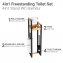 4 in 1 Stand WC-Garnitur Mod. Braidi, aus FSC® zertifiziertem Bambus - 3