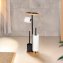 Stand WC-Garnitur Mod. Pomarolo, bambus, stahl, natur/schwarz, 25x70,5x17 cm, mit großer Ablagefläche - 3