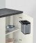 Abfallsammler Mod. Colin 3L, silber matt/schwarz, Edelstahl/Kunststoff, mit Anti-Fingerprint-Finish - 3