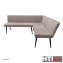 Eckbank 195 x 154 cm Mesilla Braun kurzer Schenkel rechts - 3