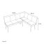 Eckbank 195 x 154 cm Mesilla Gelb kurzer Schenkel rechts - 3