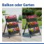 Vertikales Hochbeet, 3 Etagen, wetterbeständiger Kunststoff - 3