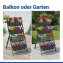 Vertikales Hochbeet, 4 Etagen, wetterbeständiger Kunststoff - 3