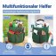 Universal Garten Caddy 16 l, Grün, mit 6 Außentaschen für Gartenwerkzeug - 3