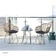Balkonmöbel Set 3-teilig Rattan Optik mit Tisch und 2 Stühlen - 3