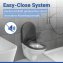 WC Sitz Mod. Galati Anthrazit matt, Toilettendeckel in D-Form mit Absenkautomatik - 3