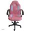 Schreibtischstuhl Junior höhenverstellbar ergonomischer Drehstuhl Pink - 3