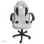 Schreibtischstuhl Junior höhenverstellbar ergonomischer Drehstuhl Weiß-Schwarz - 3
