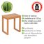 Badhocker Mod. Bamboo, Hocker aus Bambus - 3