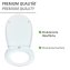 WC-Sitz Mod. Water Lily mit Relief, aus bruchstabilem Thermoplast - 3