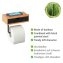 Toilettenpapierrollenhalter mit Schublade Mod. Bambusa, zur Wandmontage - 3