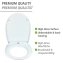 WC-Sitz Mod. Polar mit Hochglanz-Oberfläche, aus bruchstabilem Thermoplast - 3
