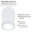 WC-Sitz Mod. Pretty mit Hochglanz-Oberfläche, aus bruchstabilem Thermoplast - 3