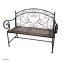 Metall Gartenbank mit Mosaik Sitzfläche Vintage Gartenbank 109 cm - 3