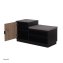 Garderobe Dana mit Schuhbank Schwarz - 3