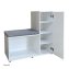 Schuhschrank mit Sitzbank Thekla Weiß - 3