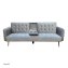 Schlafsofa Eris Velvet Grau mit Becherhalter - 3