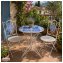 Gartenstuhl 2er-Set Metall Creme Santorin - 3