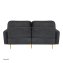 Sofa Sidonie Velvet Schwarz - 3