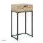 Konsolentisch Cedrik 40 cm mit Schublade Artisaneiche-Schwarz - 3