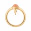 Ring 925 Silber vergoldet orange Mondstein - 3