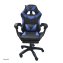 Ergonomischer Gaming Stuhl mit Fußstütze Racing-Design Schwarz-Blau - 3