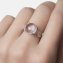 Ring 925 Sterling Silber rhodiniert Rosenquarz - 3