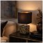 Lampe 35 cm schwarz/gold - 3