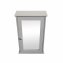 Bad Spiegelschrank im Landhaus Stil Holz Grau Wandspiegel mit Stauraum 34x53x15 cm - 3