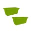 Blumenkasten mit Wasserspeicher 40 cm 2er Set Grün - 3