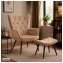 Hocker Freya Velvet Braun - 3