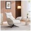 Relaxsessel Edith mit Liegefunktion Kunstleder Creme - 3