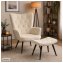 Hocker Freya Velvet Beige - 3