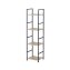 Schmales Standregal mit 4 Ablagen aus Stahl und MDF - 3
