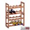 Weinregal für 8 Flaschen Bambus - 3