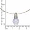 Anhänger mit Kette 925 Silber rhodiniert Echtstein - 3