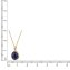 Anhänger mit Kette 375 Gelbgold Lapis - 3