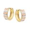 Ohrring 375 Gelbgold tricolor - 3