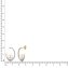Ohrstecker 585/- Gelbgold bicolor Weißtopas und Perle - 3