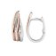 Klappcreolen 925/- Sterling Silber rhodiniert/rosé - 3