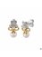 Ohrstecker 925/- Sterling Silber Tracht zweifarbig Perle - 3