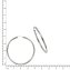 Creolen 925 Silber glanz rhodiniert 4,0cm - 3