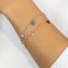 Armband 925/- Sterling Silber gelb vergoldet glanz Zirkonia weiß - 3