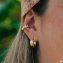 Ear Cuff 925 Sterling Silber vergoldet mit weißem Zirkonia Bubble - 3