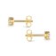 Ohrstecker 375 Gold Gelb Zirkonia Rund Ohrstecker Studs - 3