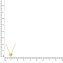 Collier 375 Gold Gelb Diamant 0,01ct Herz Collier 42/45 cm - 3