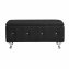 Gepolsterte Sitzbank mit Truhe Maribella Schwarz - 3