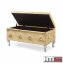 Gepolsterte Sitzbank mit Truhe Maribella Gold - 3