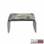 Polsterhocker B/H/T 61 x 34,5 x 40 cm Vance Dreamy Forest Grau - 3