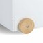 Spielzeugkiste Holz weiß auf Rollen - 3